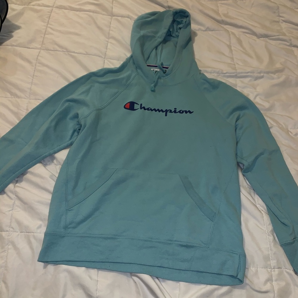 Blue Champion Hoodie size large